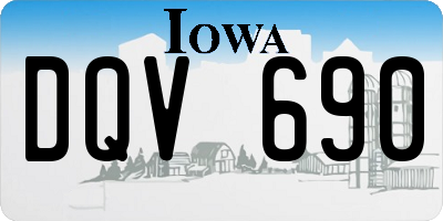 IA license plate DQV690