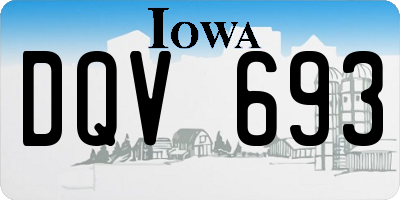 IA license plate DQV693