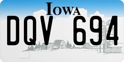 IA license plate DQV694