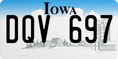 IA license plate DQV697