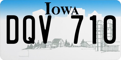 IA license plate DQV710