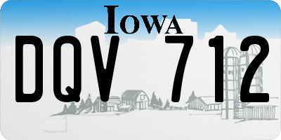 IA license plate DQV712