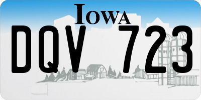 IA license plate DQV723