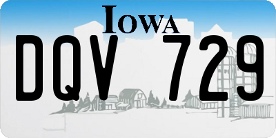 IA license plate DQV729