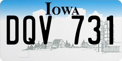 IA license plate DQV731