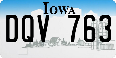 IA license plate DQV763