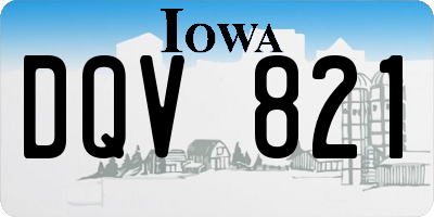 IA license plate DQV821