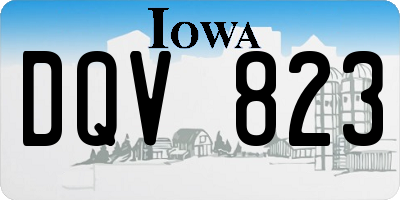 IA license plate DQV823