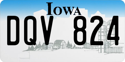 IA license plate DQV824