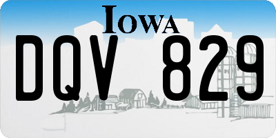 IA license plate DQV829