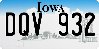 IA license plate DQV932