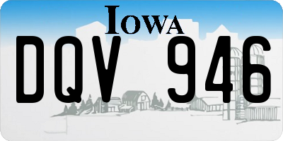 IA license plate DQV946