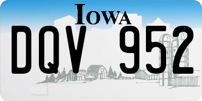 IA license plate DQV952