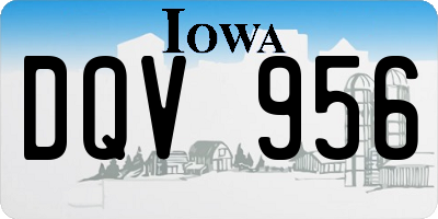 IA license plate DQV956