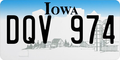 IA license plate DQV974
