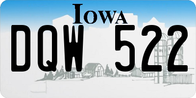 IA license plate DQW522