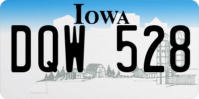 IA license plate DQW528