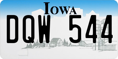 IA license plate DQW544