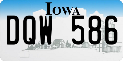 IA license plate DQW586