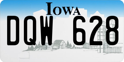 IA license plate DQW628
