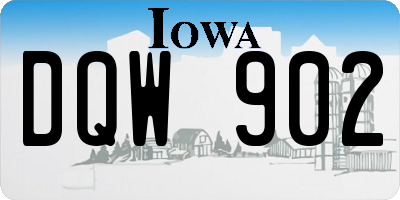 IA license plate DQW902