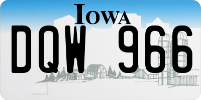 IA license plate DQW966