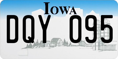 IA license plate DQY095