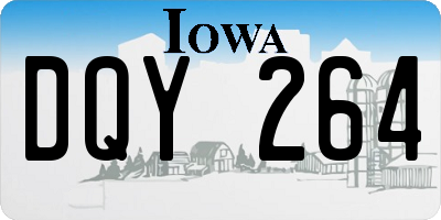 IA license plate DQY264