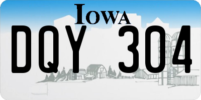 IA license plate DQY304
