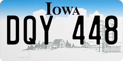 IA license plate DQY448