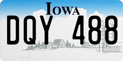 IA license plate DQY488