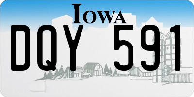 IA license plate DQY591