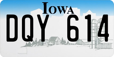 IA license plate DQY614