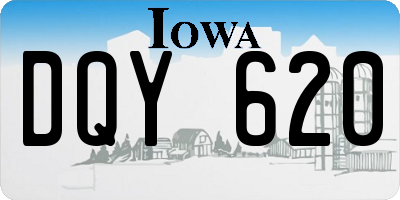 IA license plate DQY620