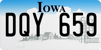 IA license plate DQY659