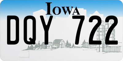 IA license plate DQY722