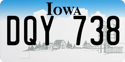 IA license plate DQY738