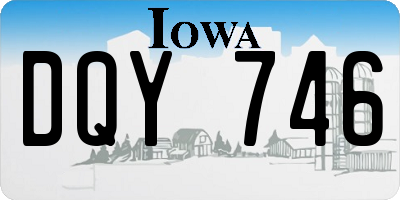 IA license plate DQY746
