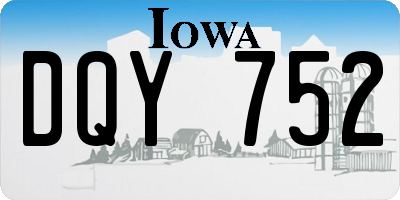 IA license plate DQY752