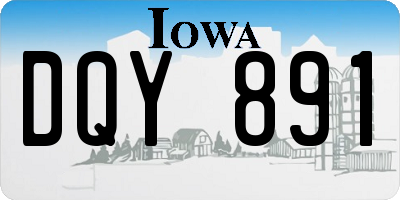 IA license plate DQY891