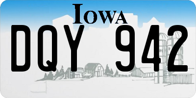 IA license plate DQY942