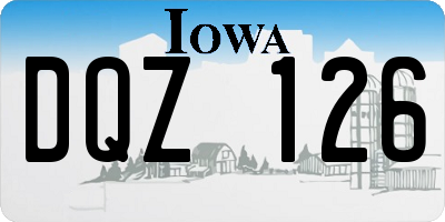 IA license plate DQZ126