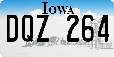 IA license plate DQZ264