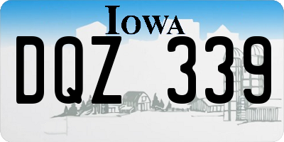 IA license plate DQZ339