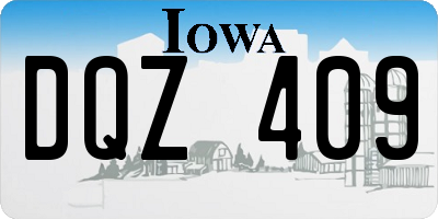 IA license plate DQZ409