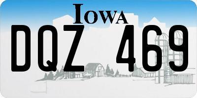 IA license plate DQZ469