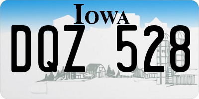 IA license plate DQZ528