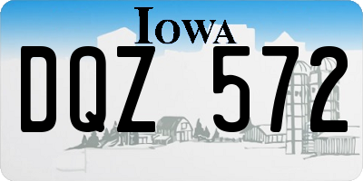 IA license plate DQZ572