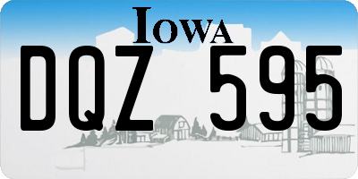 IA license plate DQZ595