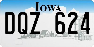 IA license plate DQZ624
